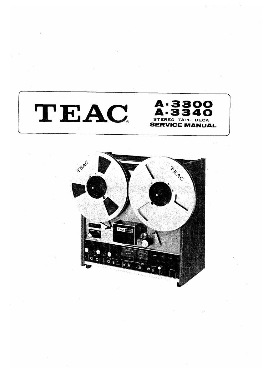 Teac A 3300 A 3340 Service Manual