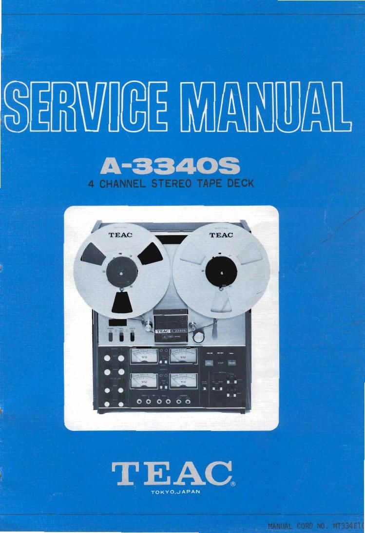 Teac A 3340 S Service Manual