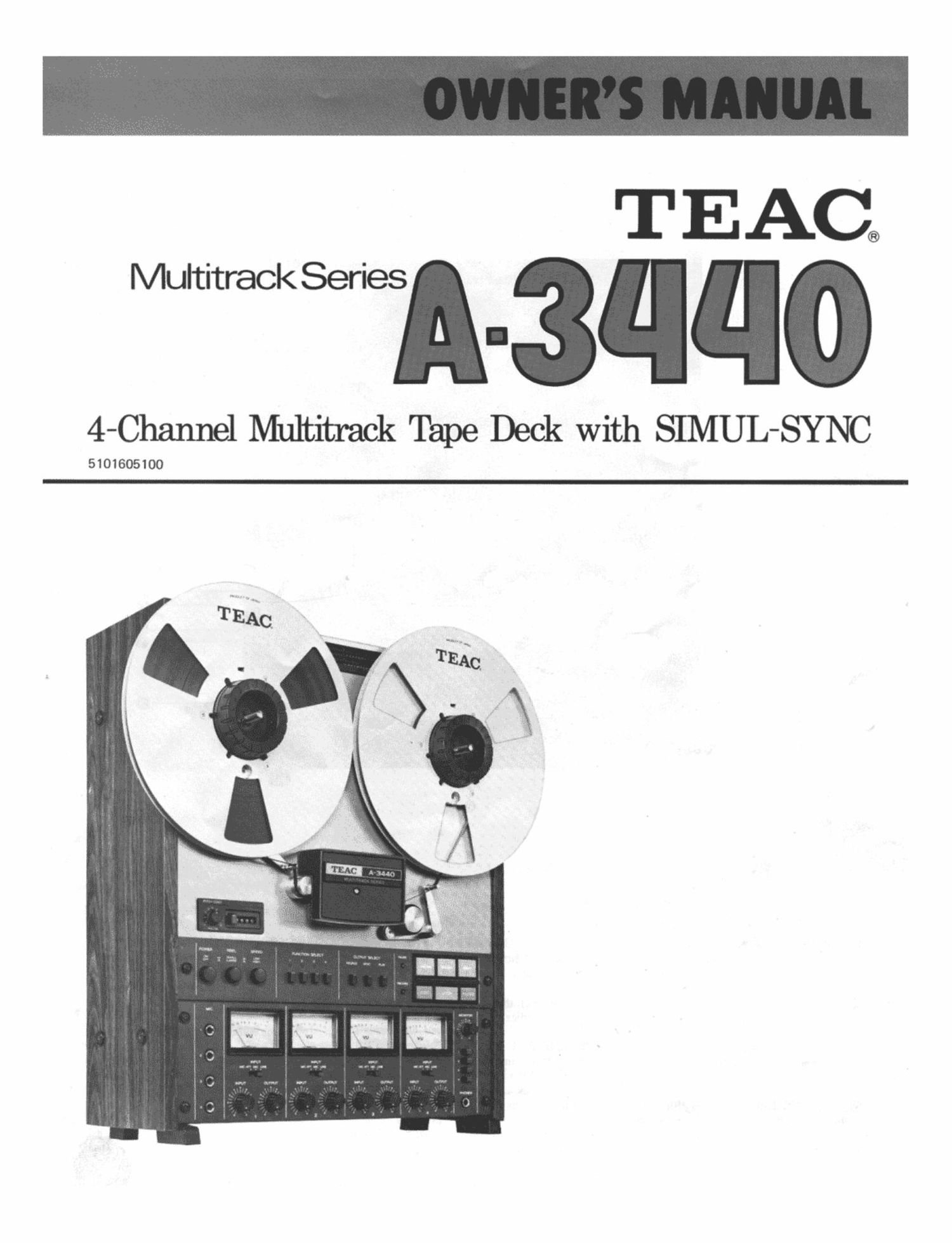 Teac A 3440 Owners Manual
