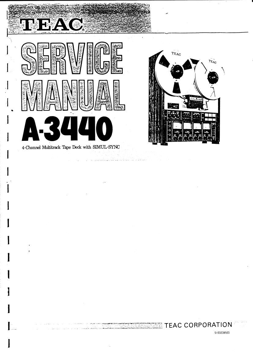 Teac A 3440 Service Manual