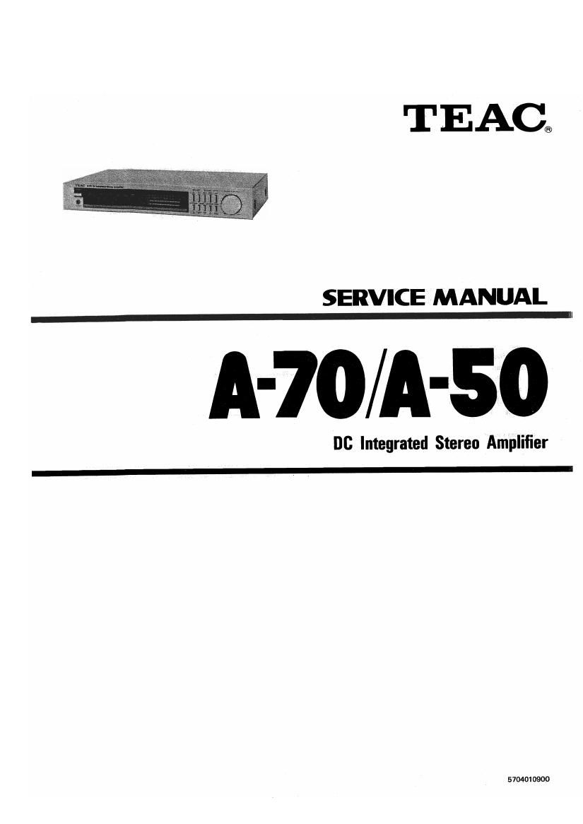 Teac A 70 Service Manual