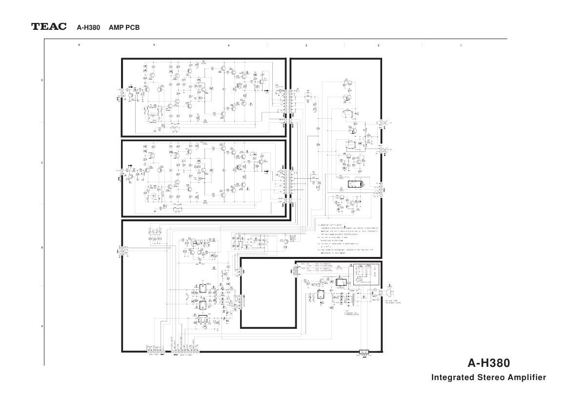 Teac A H380 Schematic