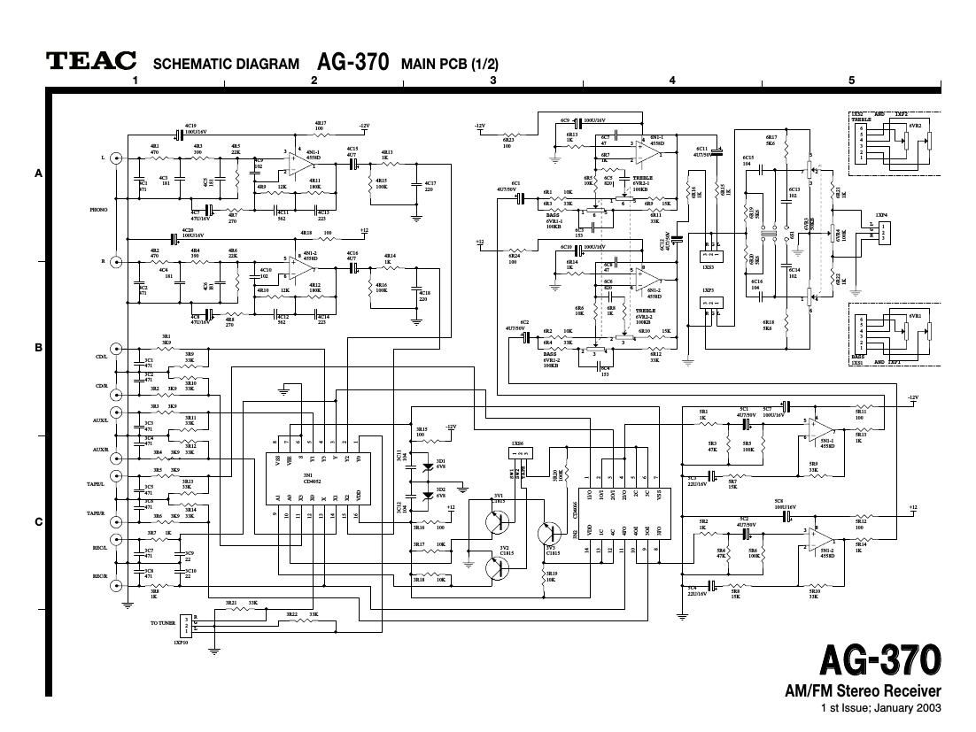 Teac AG 370 Schematic
