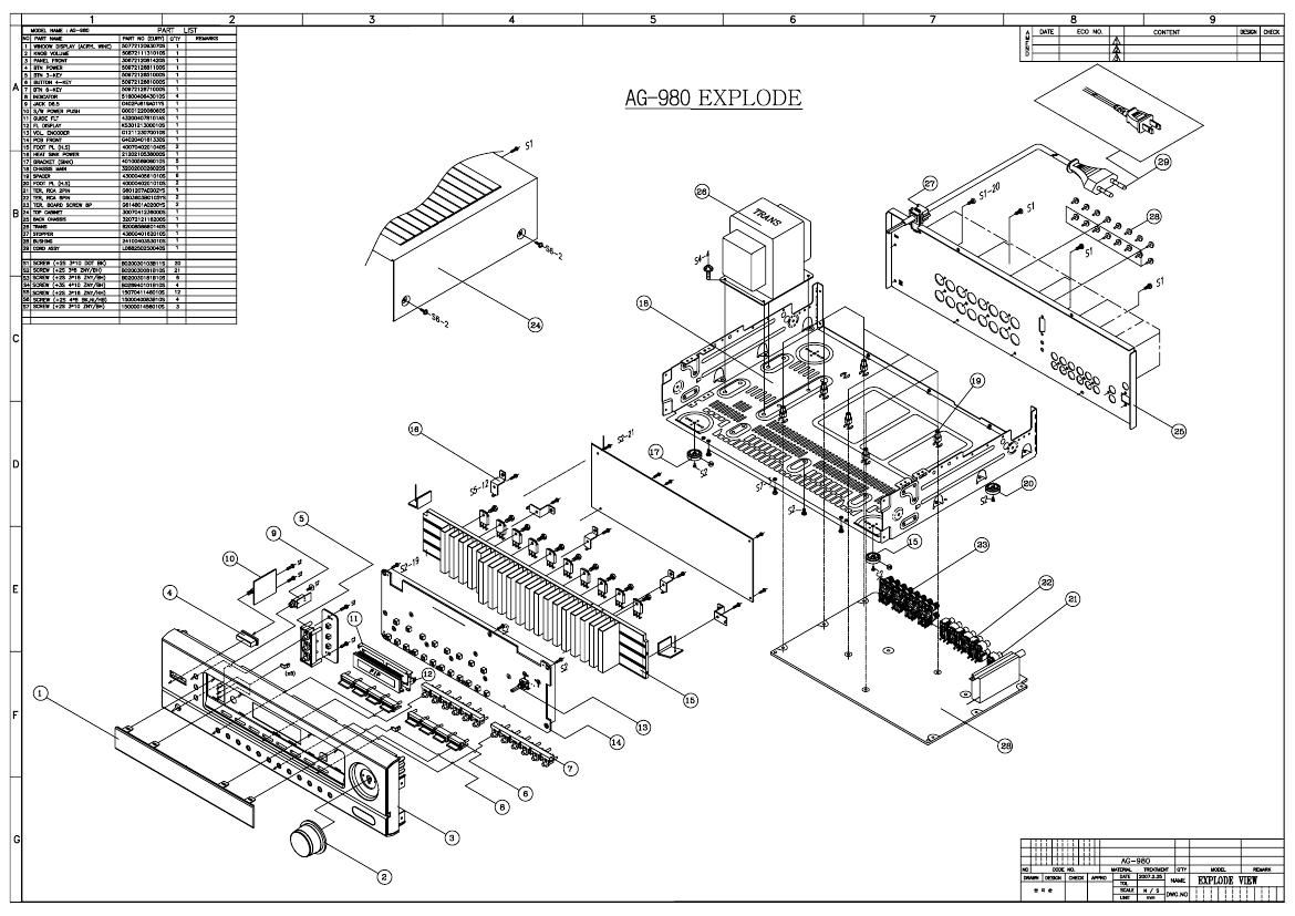 Teac AG 980 Schematic