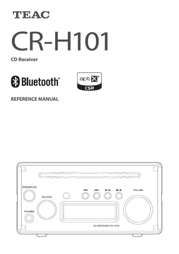 Teac CR H101 Owners Manual