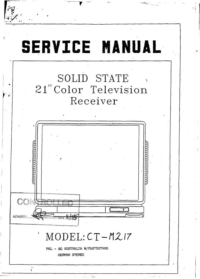 Teac CT M217 Service Manual