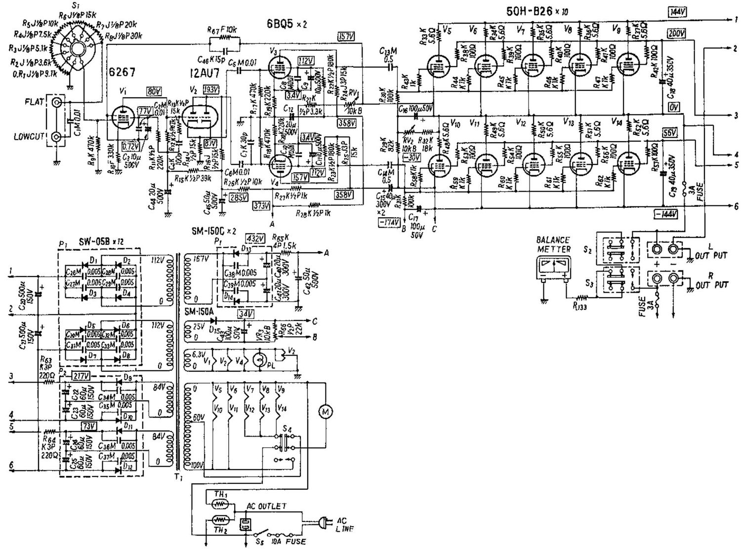 Technics 20 A Schematics