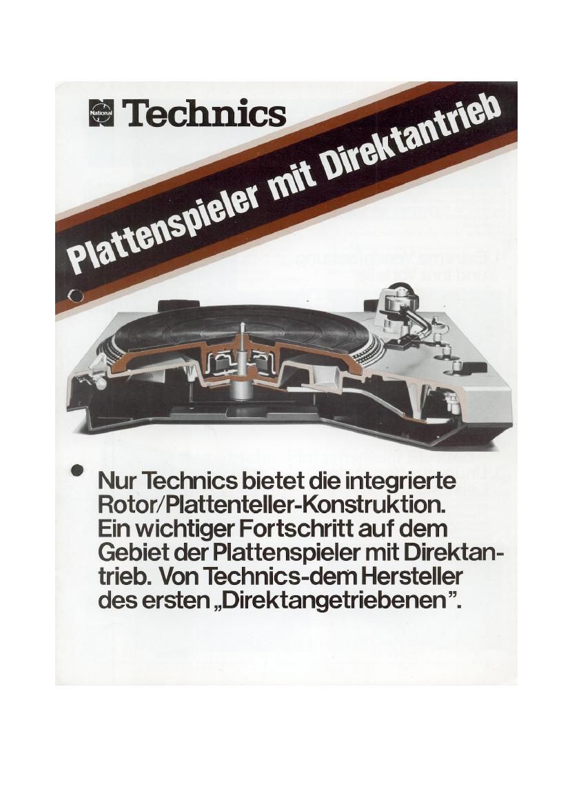 Technics Direct drive Brochure