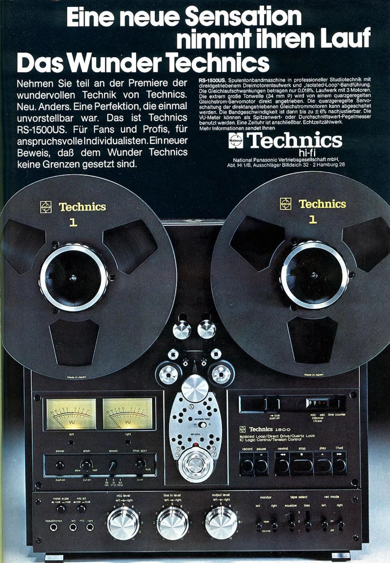 Technics RS 1500 US Brochure
