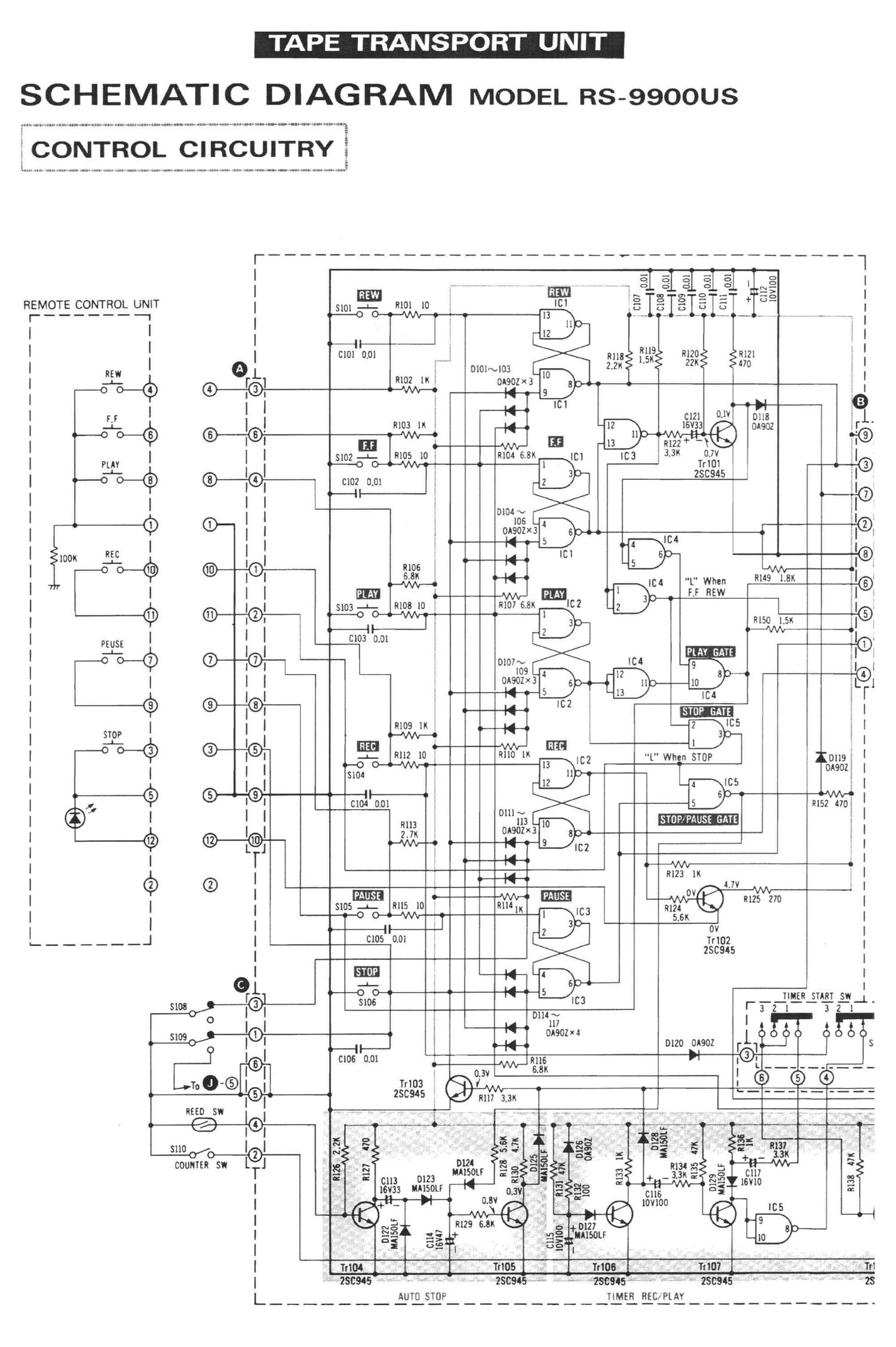 Technics RS 9900 US Schematics