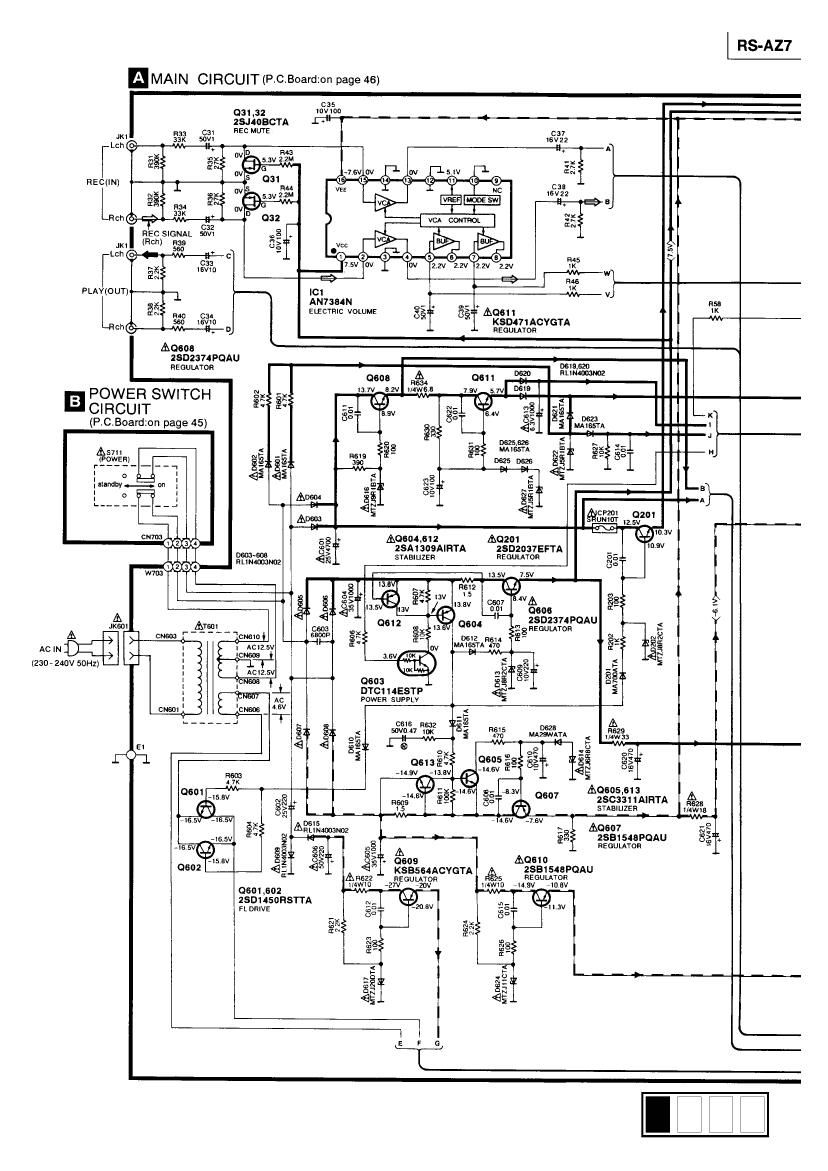 Technics RS AZ7 Schematic