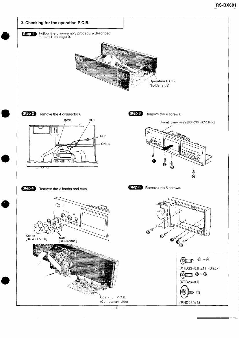 Technics RSBX 601 Service Manual