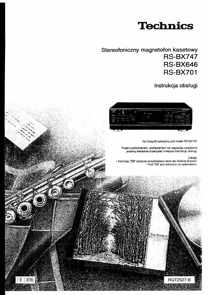 Technics RSBX 646 Owners Manual