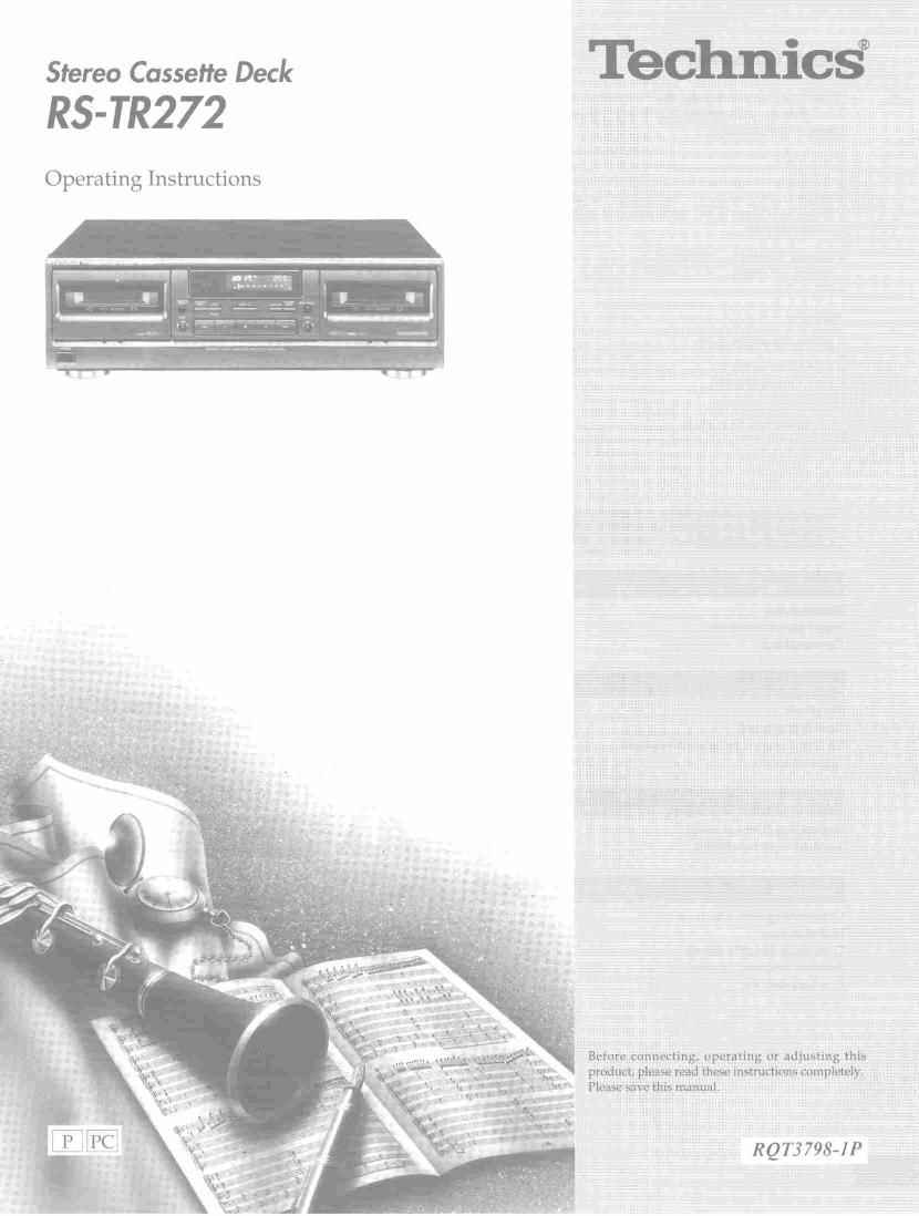 Technics RSTR 272 Owners Manual