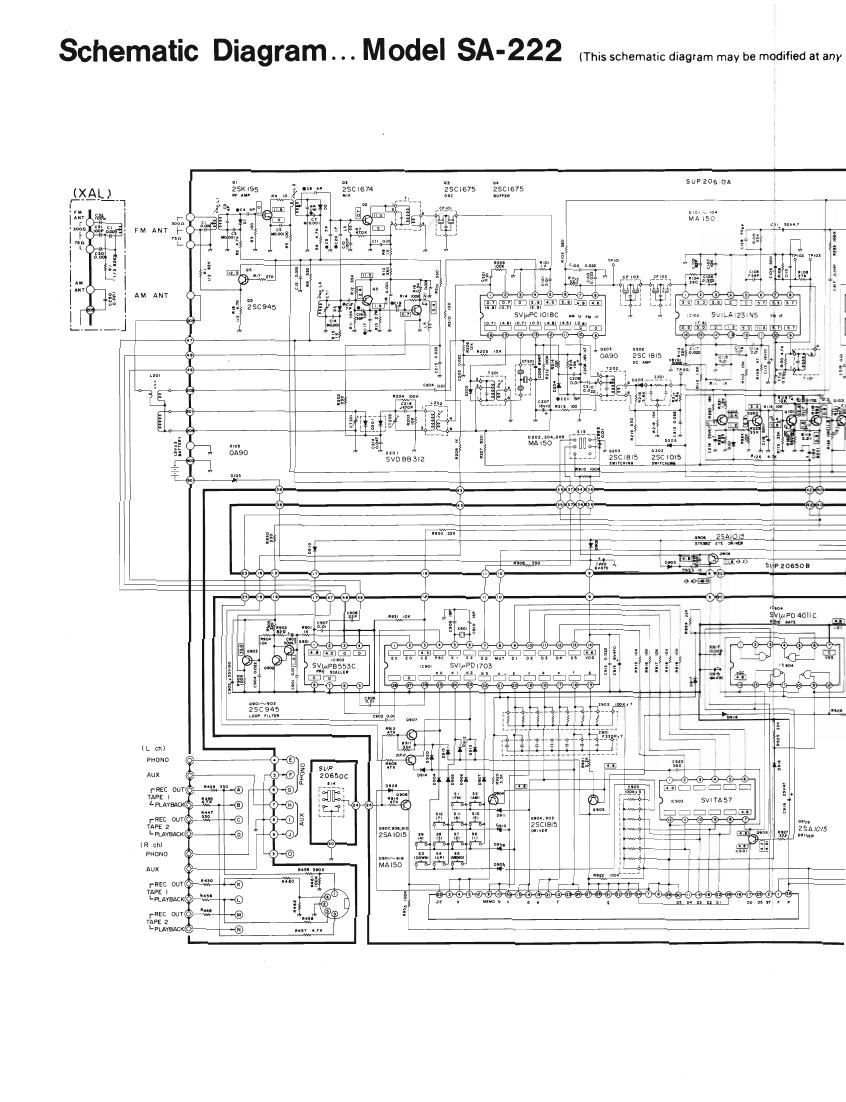 Technics SA 222 Schematics