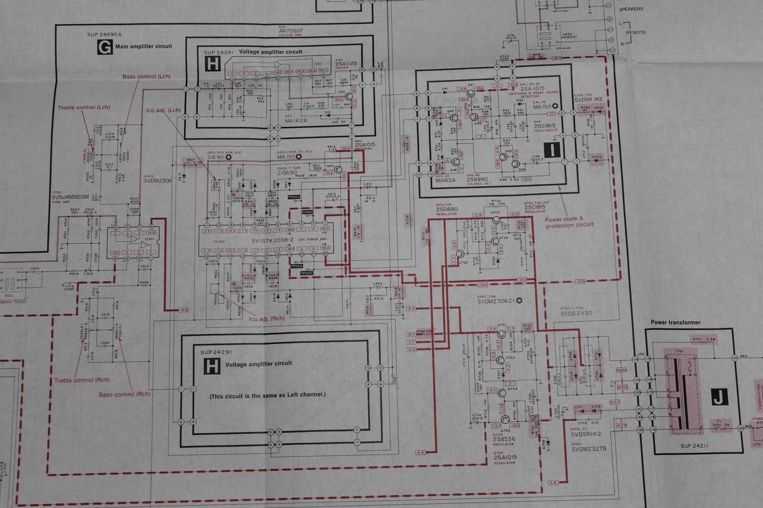 Technics SA 323 Schematics