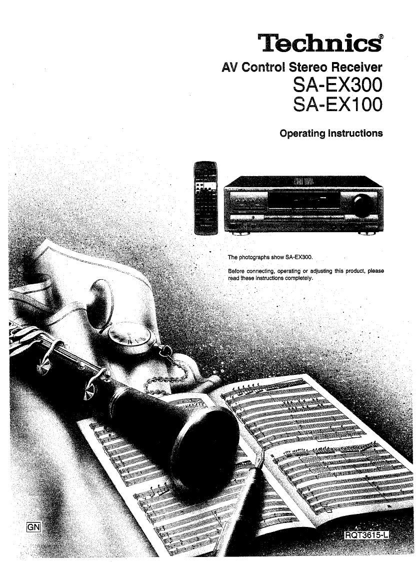 Technics SA EX100 Owners Manual