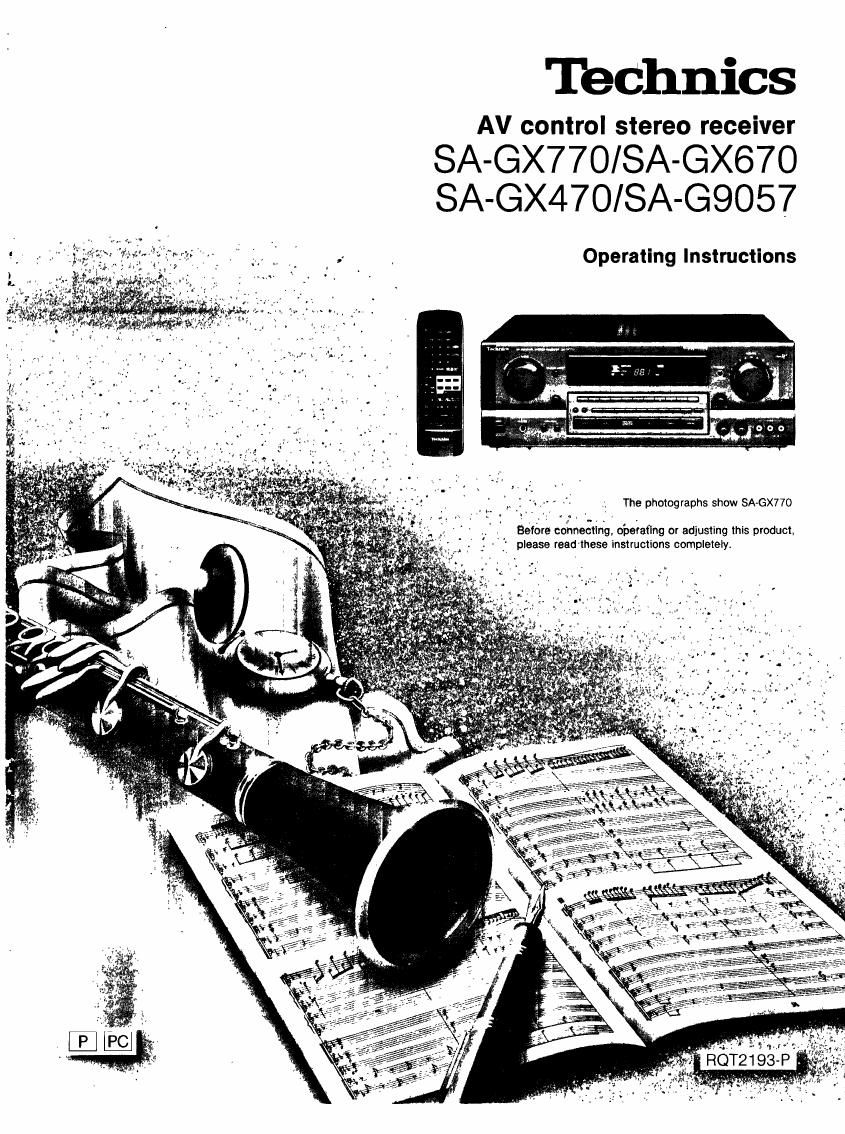 Technics SA G9057 Owners Manual