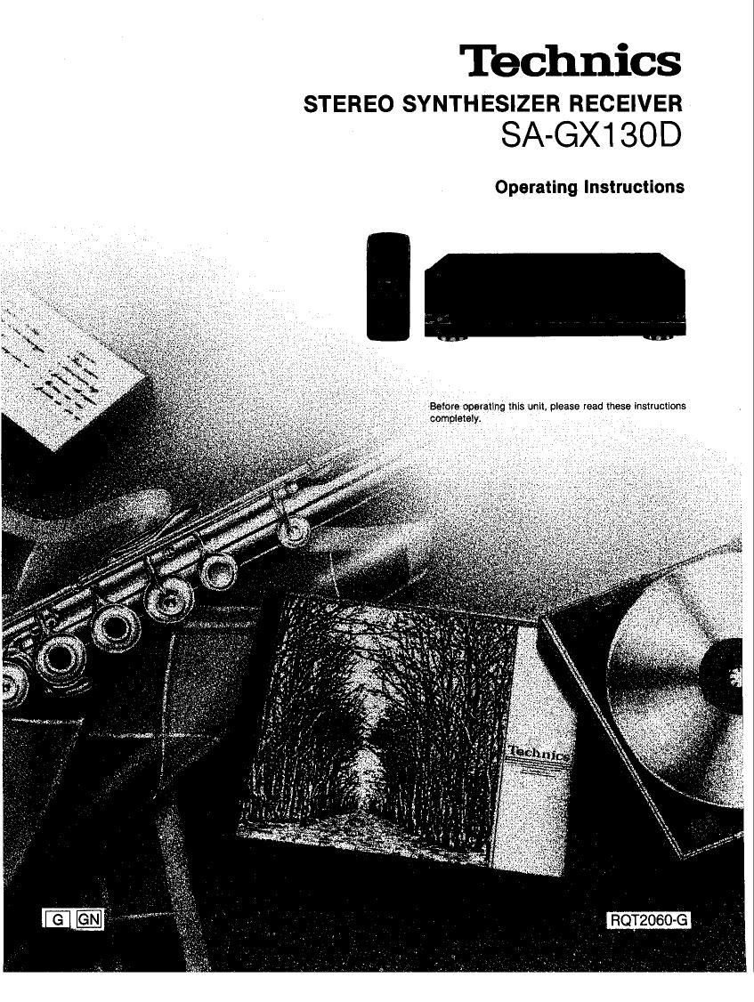 Technics SA GX130 D Owners Manual