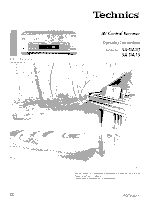 Audio Service Manuals - t / technics / technics-sa