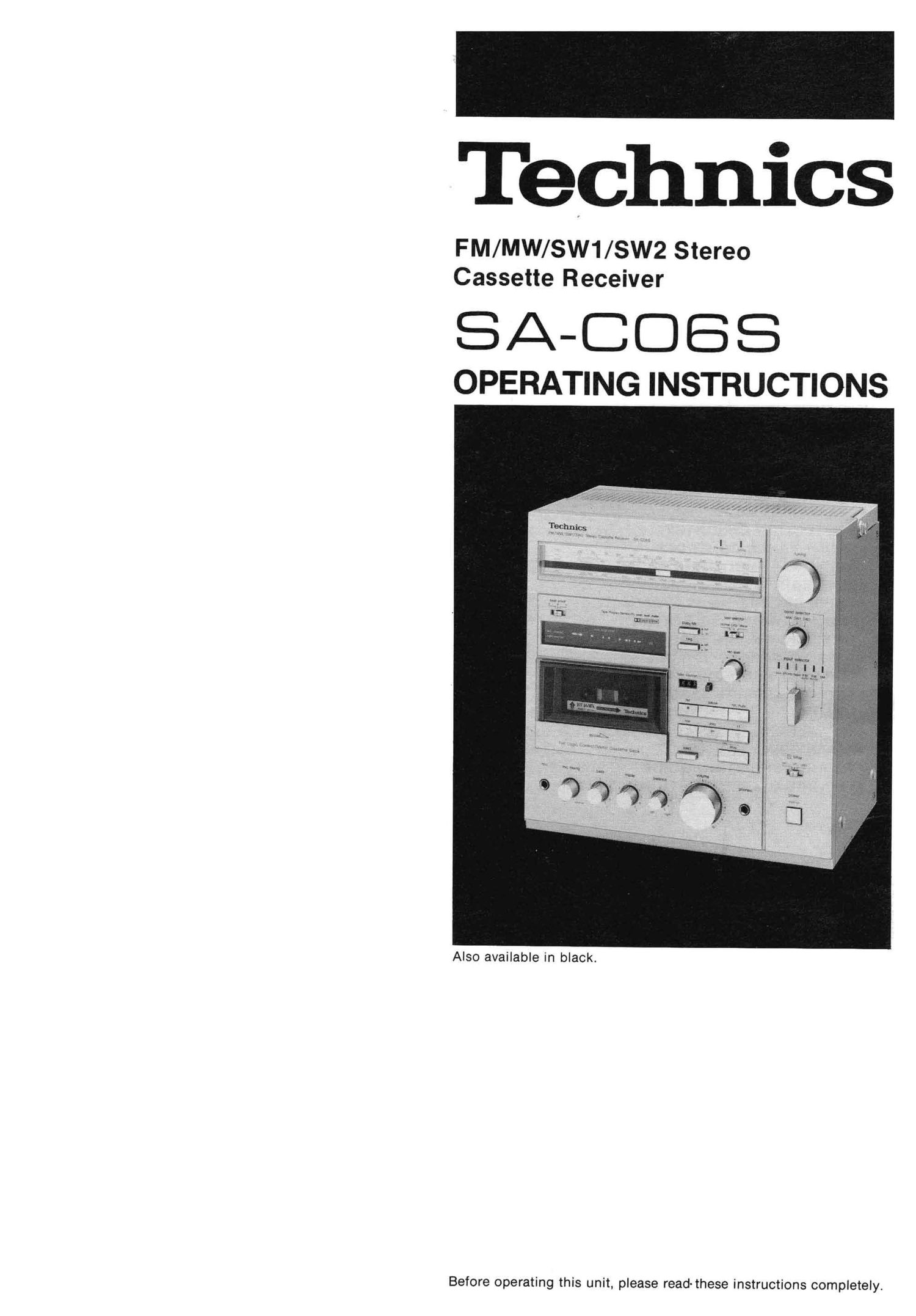 Technics SAC 06 S Service Manual