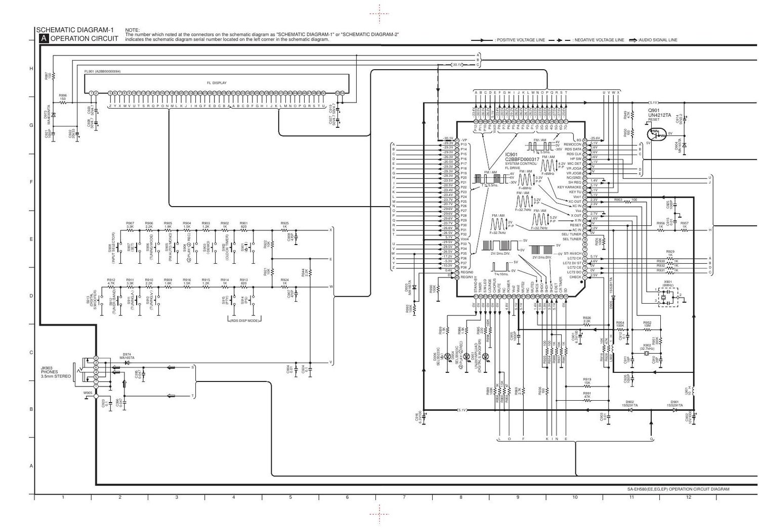 Technics SAEH 580 Schematics