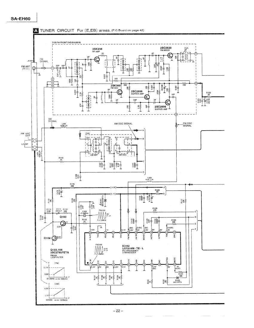 Technics SAEH 60 Schematics