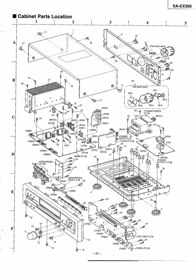 Technics SAEX 300 Schematics