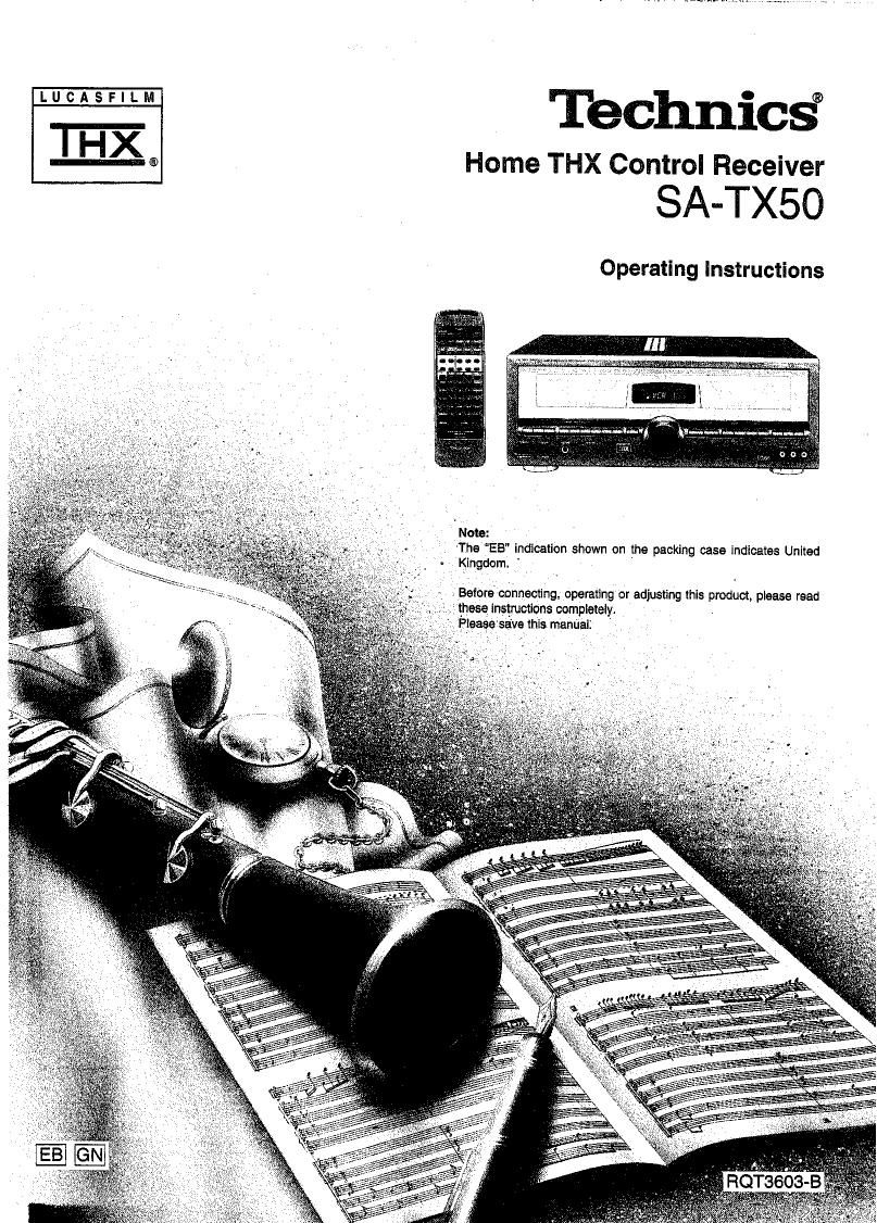 Technics SATX 50 Service Manual