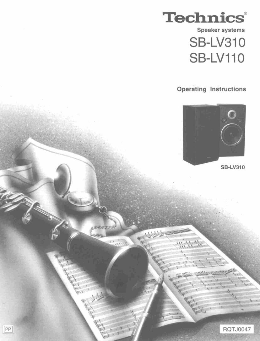 Technics SB LV310 Owners Manual