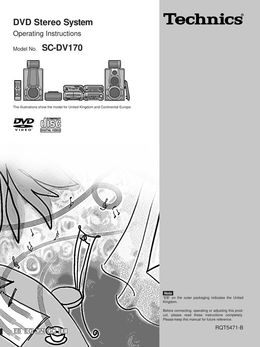 Technics SC DV170 Owners Manual