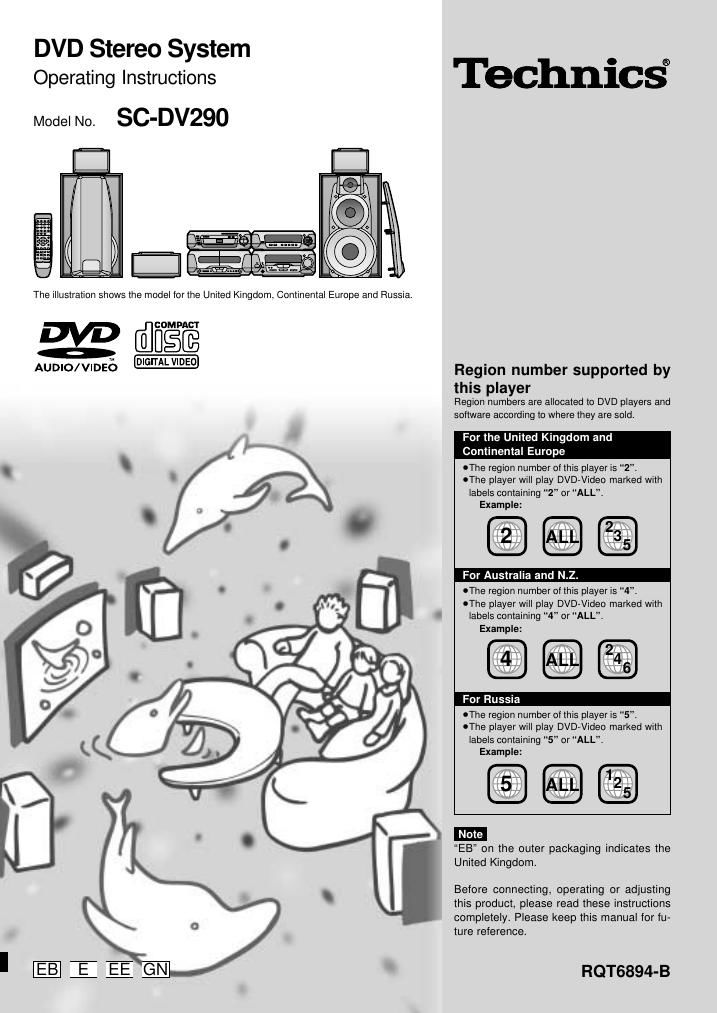 Technics SC DV290 Owners Manual