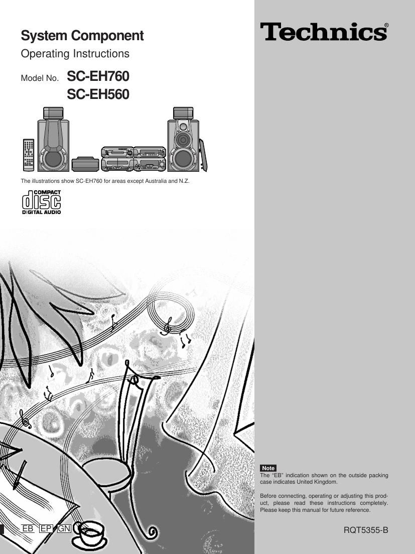 Technics SCEH 560 Owners Manual