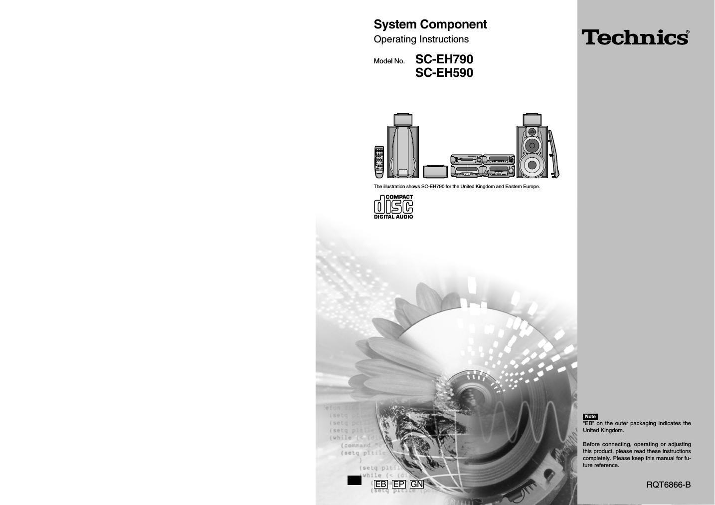 Technics SCEH 790 Owners Manual