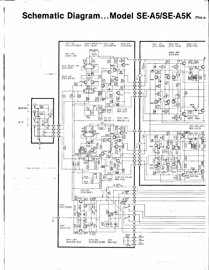 Technics SEA 5 K Schematics