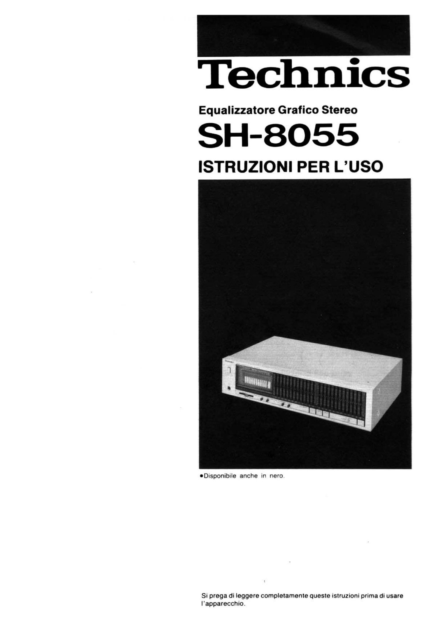 Technics SH 8055 Owners Manual