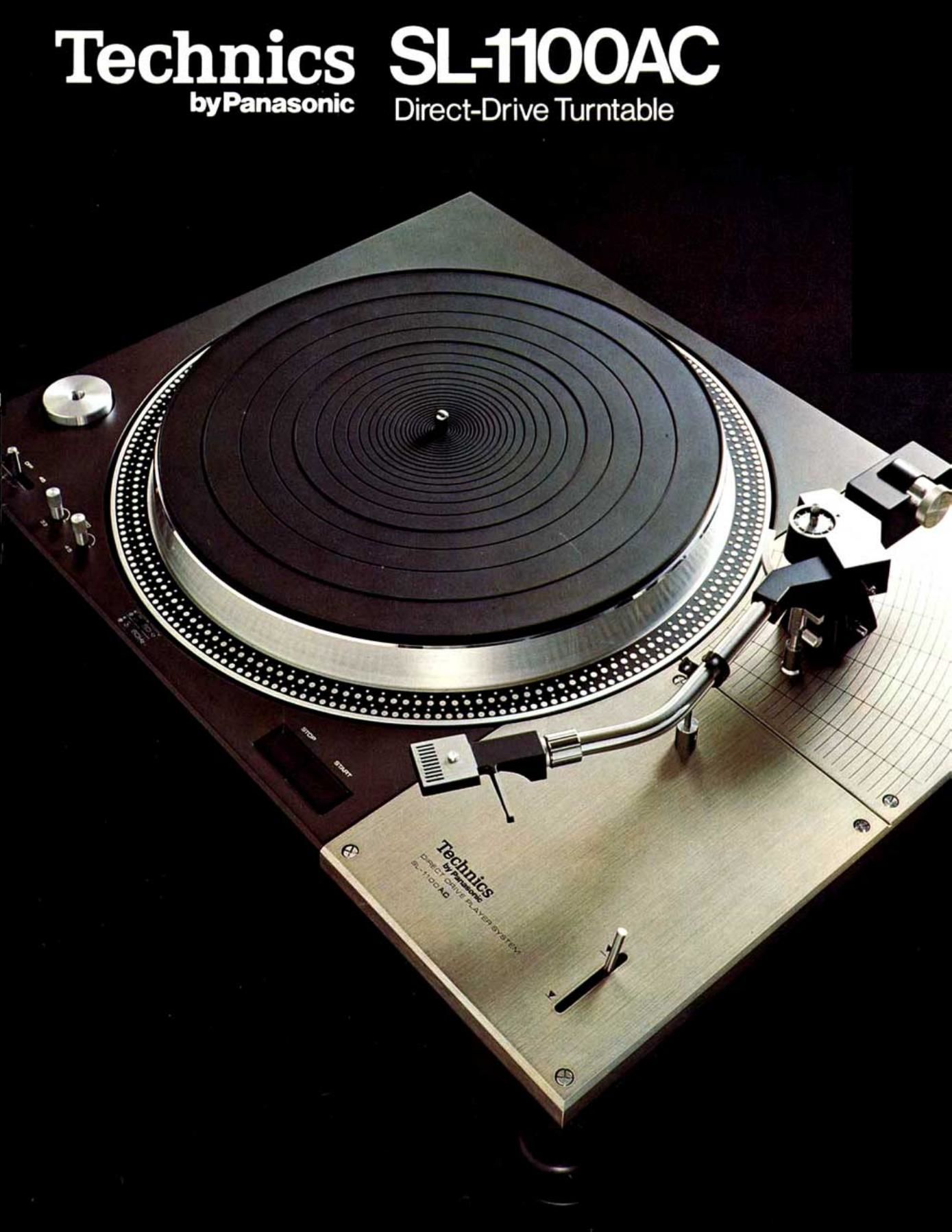 Technics SL 1100 AC Brochure