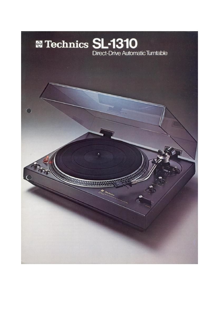 Technics SL 1310 Brochure