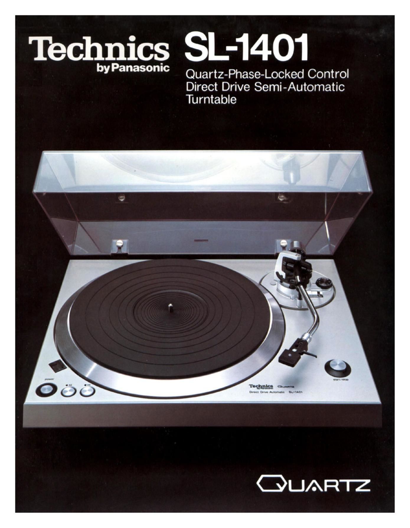 Technics SL 1401 Brochure