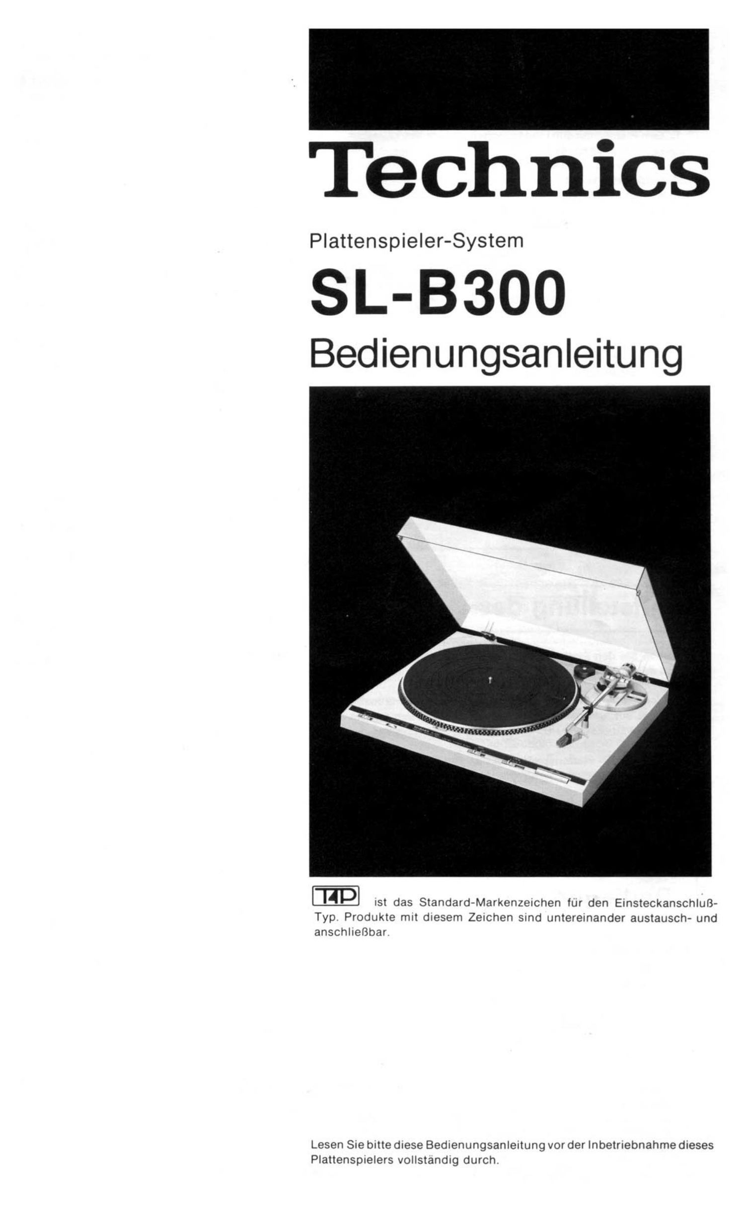 Technics SLB 300 Owners Manual