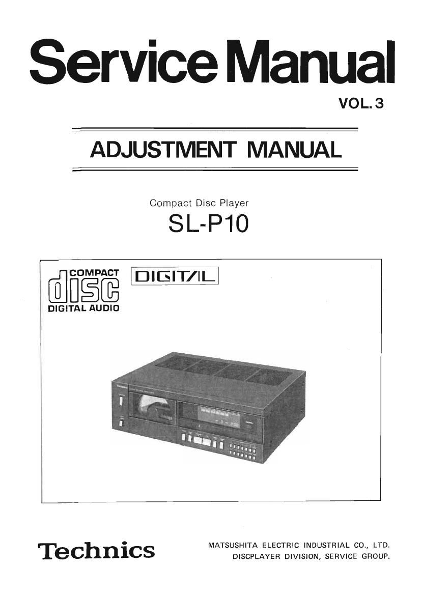 Technics SLP 10 Service Manual