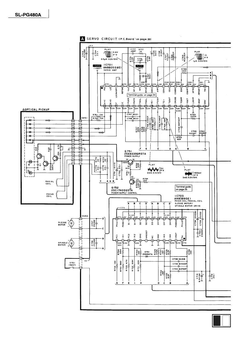 Technics SLPG 480 A Schematics