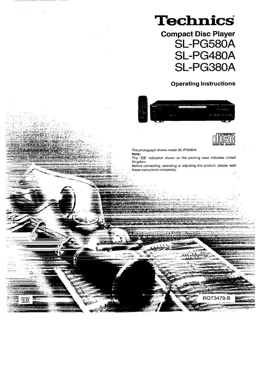 Technics SLPG 580 A Owners Manual