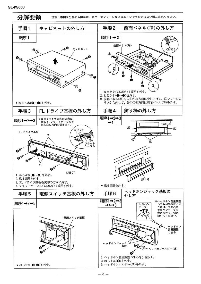 Technics SLPS 860 Service Manual