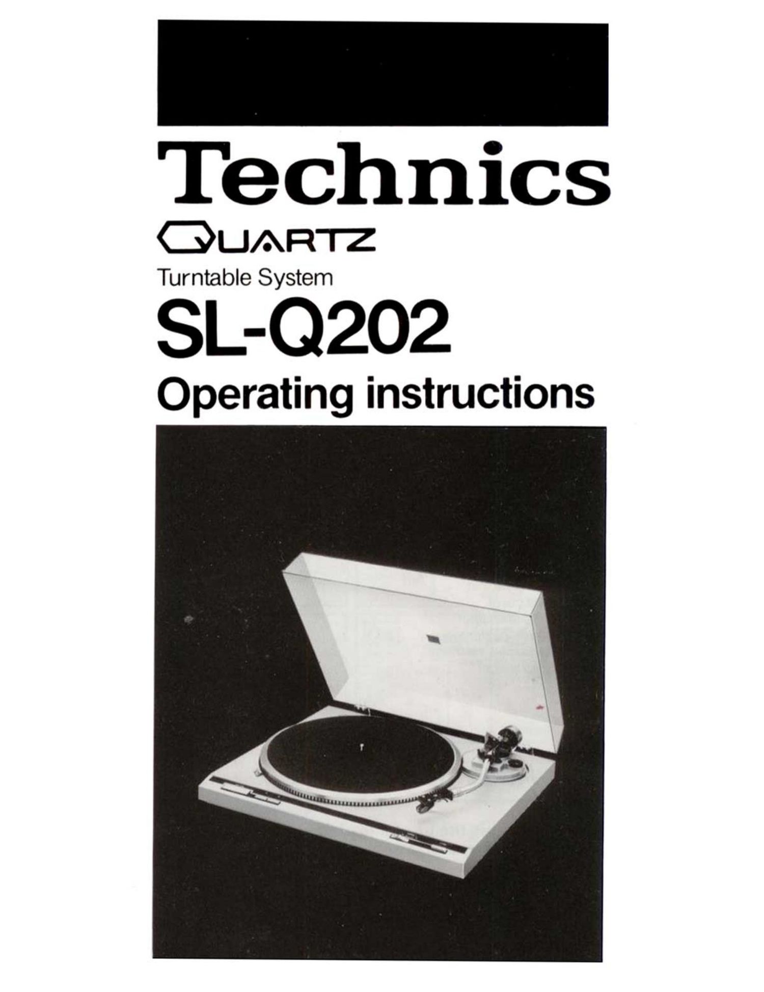 Technics SLQ 202 Owners Manual