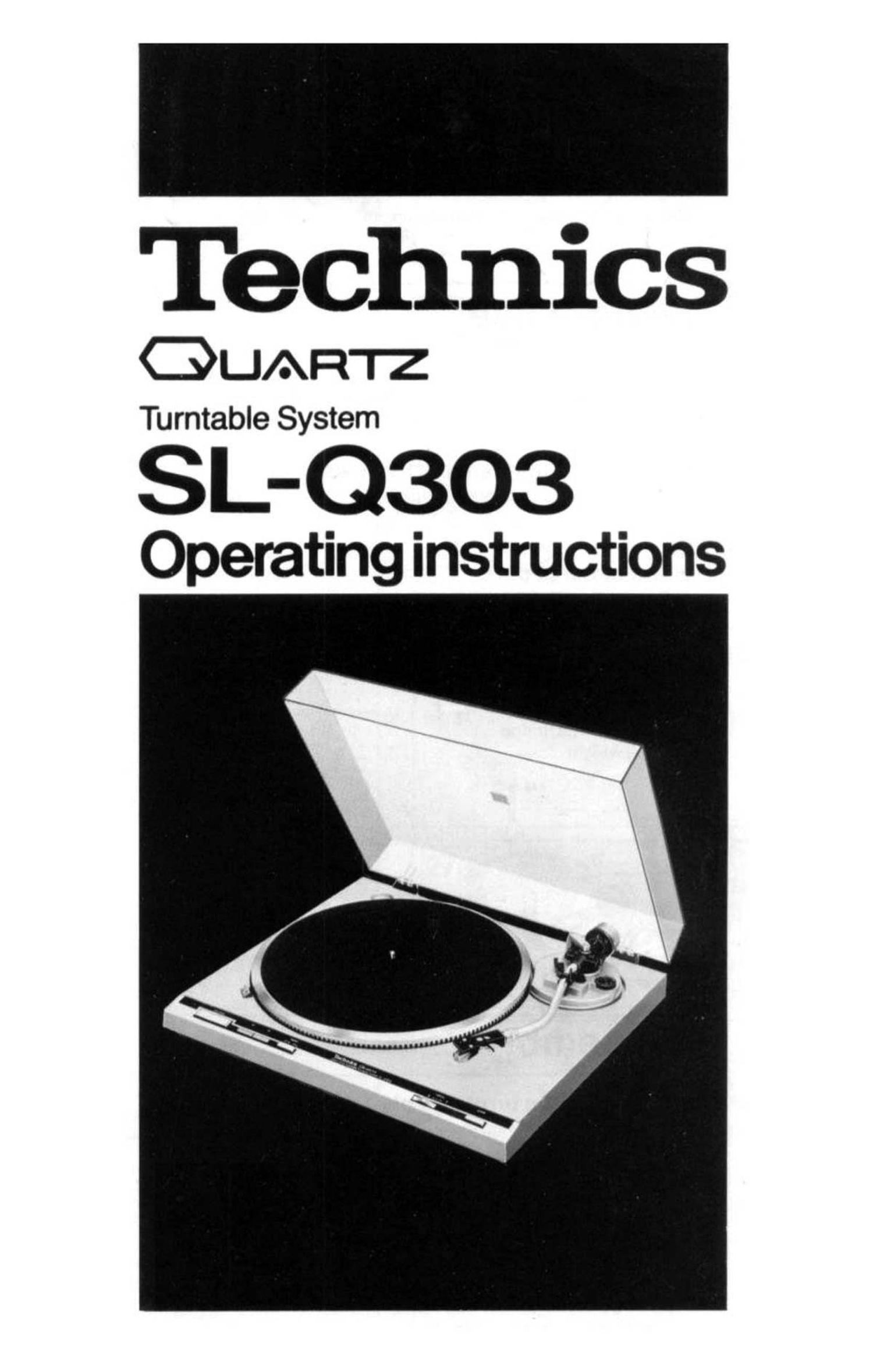 Technics SLQ 303 Owners Manual