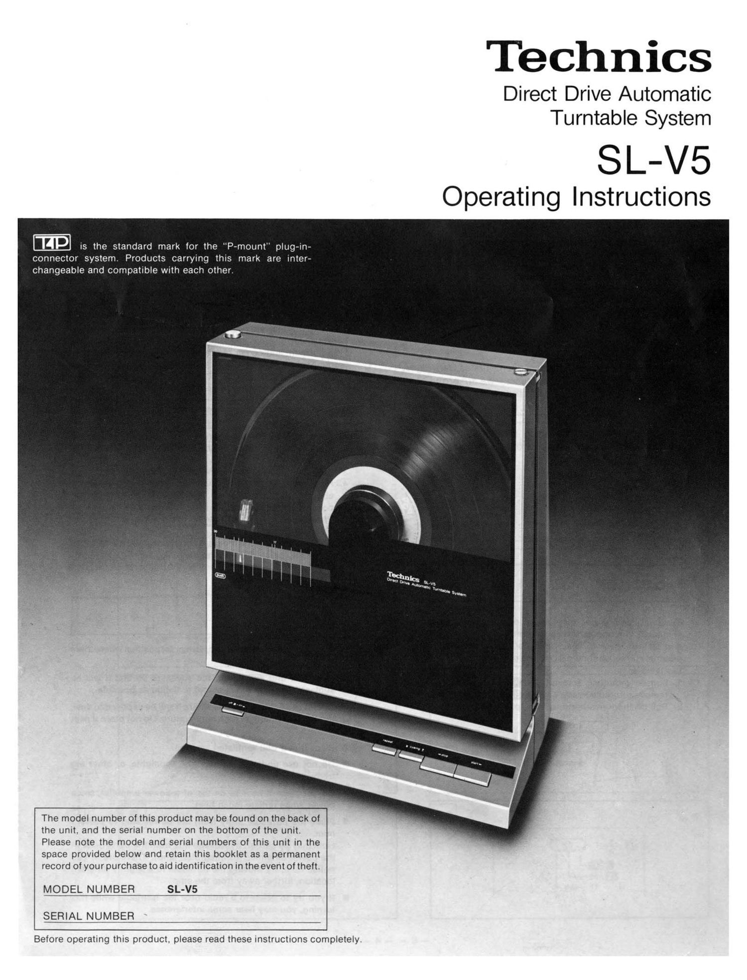 Technics SLV 5 Owners Manual