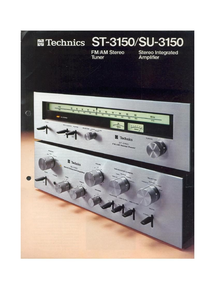 Technics ST 3150 SU 3150 Brochure