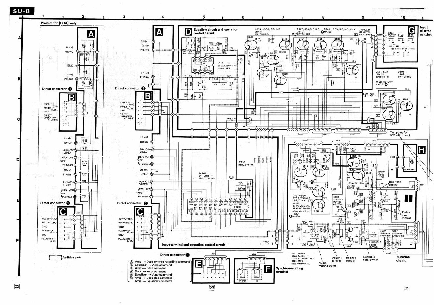 Technics SU 8 Schematics