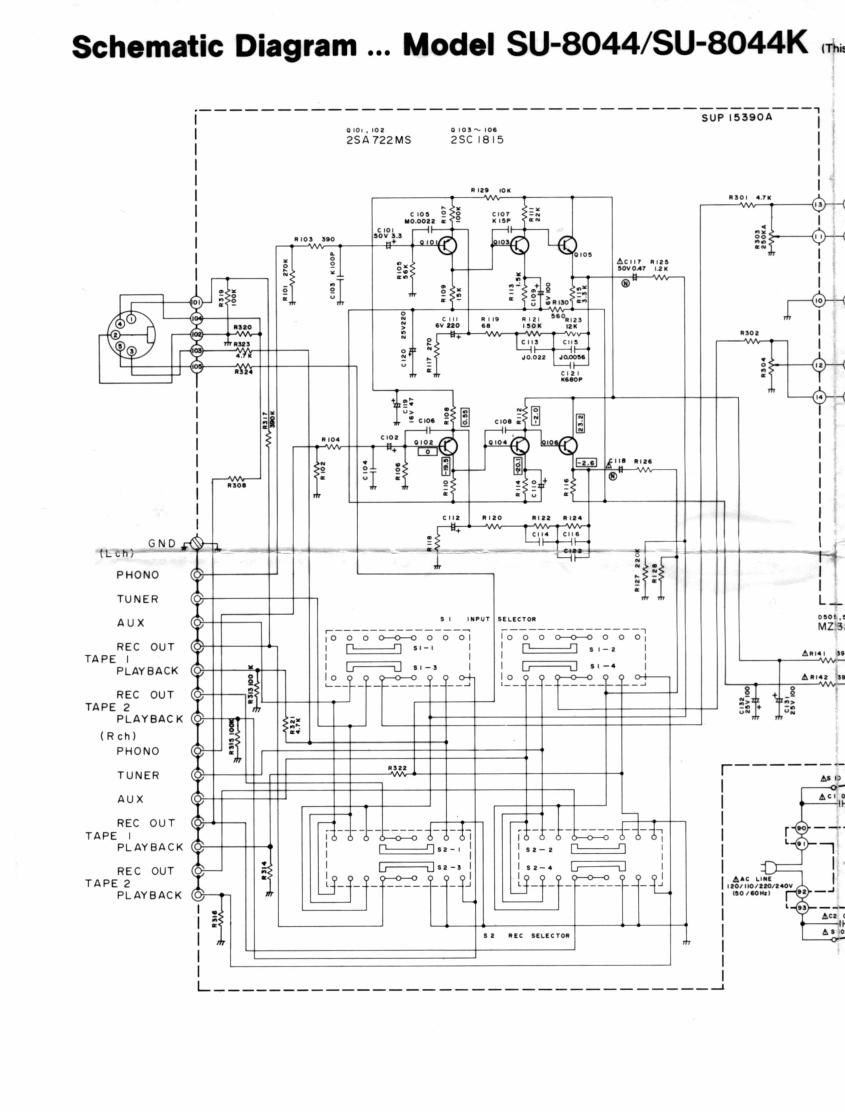 Technics SU 8044 K Schematics